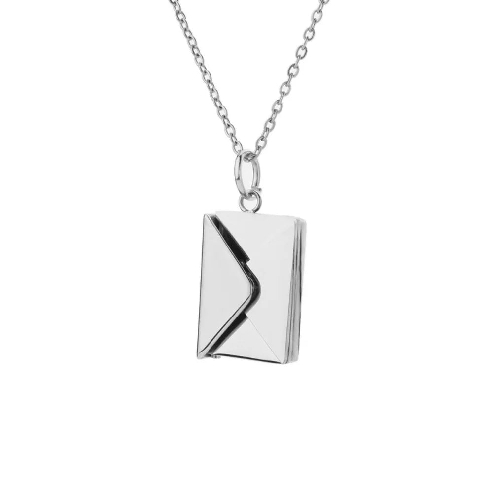 Love Letter Envelope Pendant Necklace - North Star
