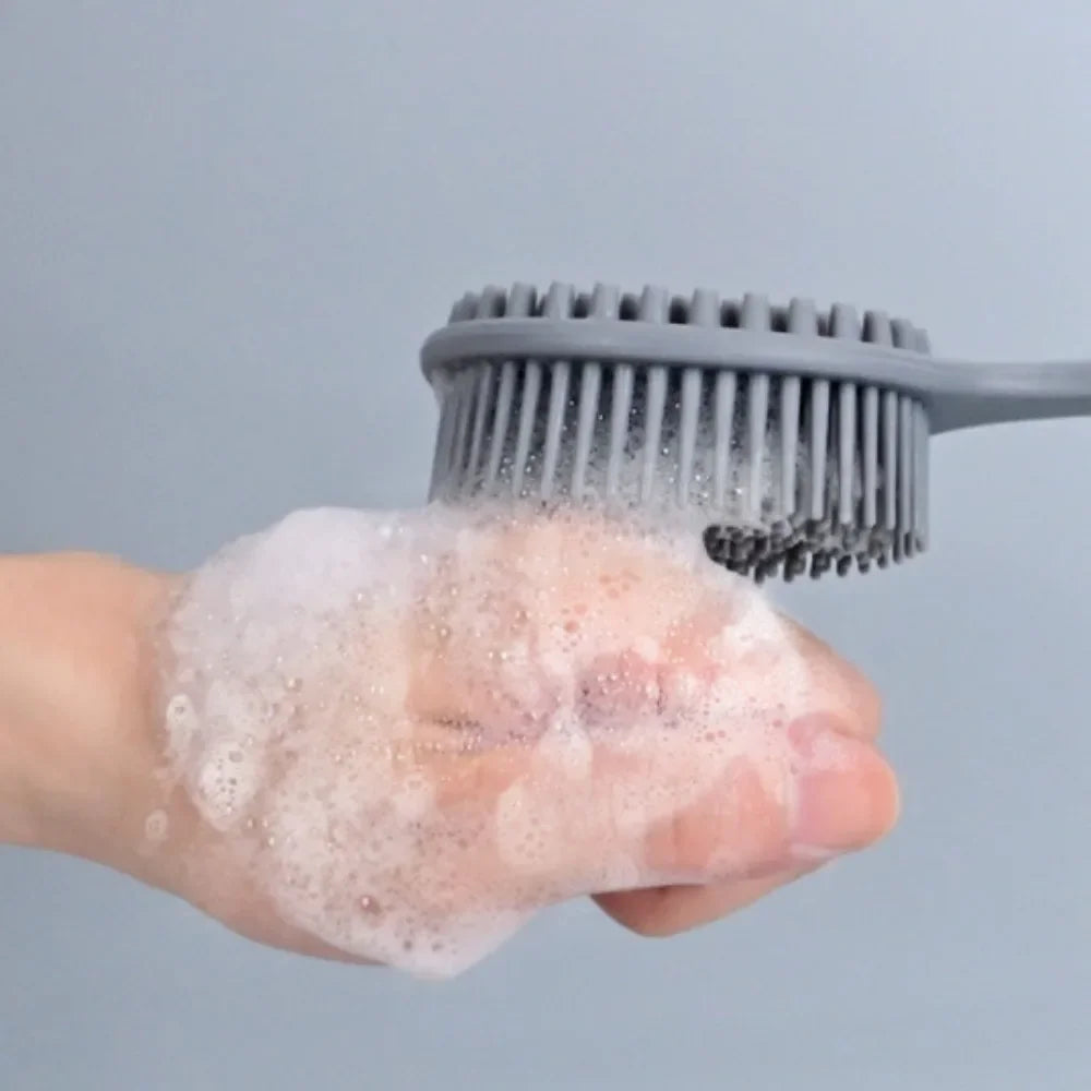Double-Sided Silicone Back Scrubber Long Handle - North Star