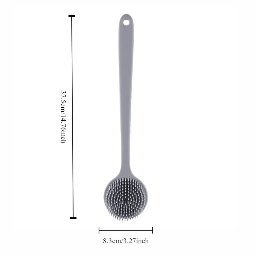 Double-Sided Silicone Back Scrubber Long Handle - North Star