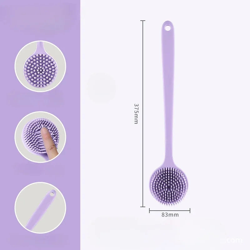 Double-Sided Silicone Back Scrubber Long Handle - North Star