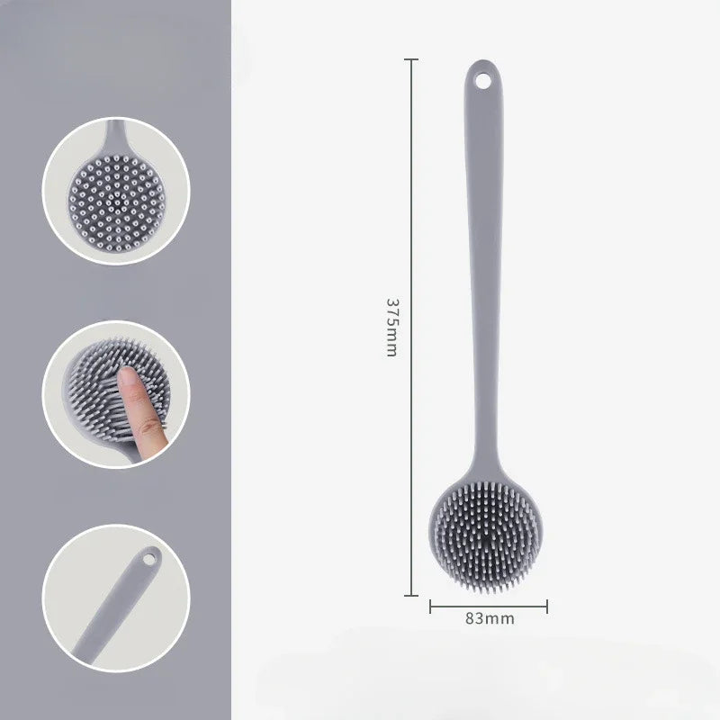 Double-Sided Silicone Back Scrubber Long Handle - North Star