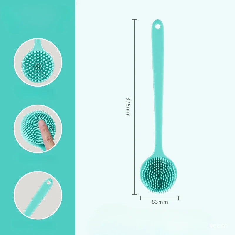 Double-Sided Silicone Back Scrubber Long Handle - North Star