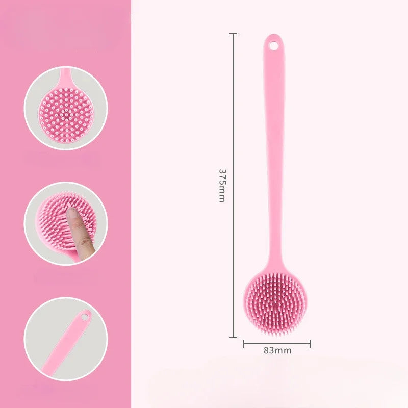 Double-Sided Silicone Back Scrubber Long Handle - North Star