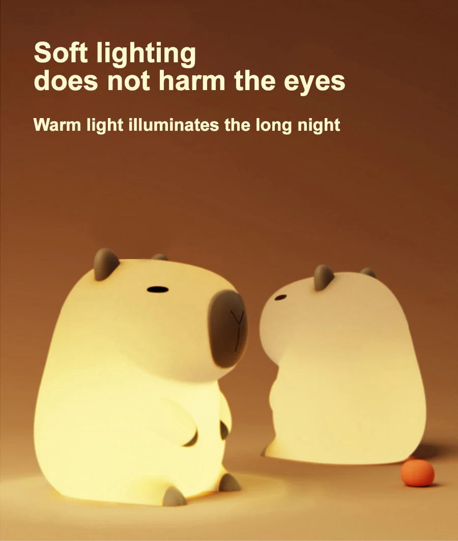 Capybara Silicone Night Light
