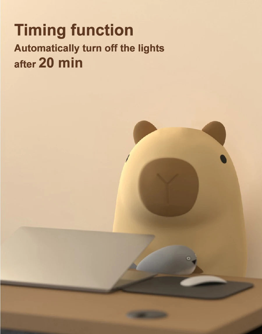 Capybara Silicone Night Light