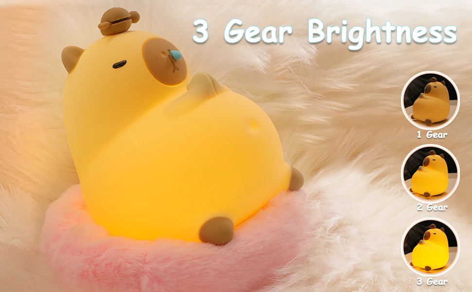 Capybara Silicone Night Light