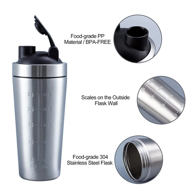 Stainless Steel Leak Proof Shaker Bottle - North Star
