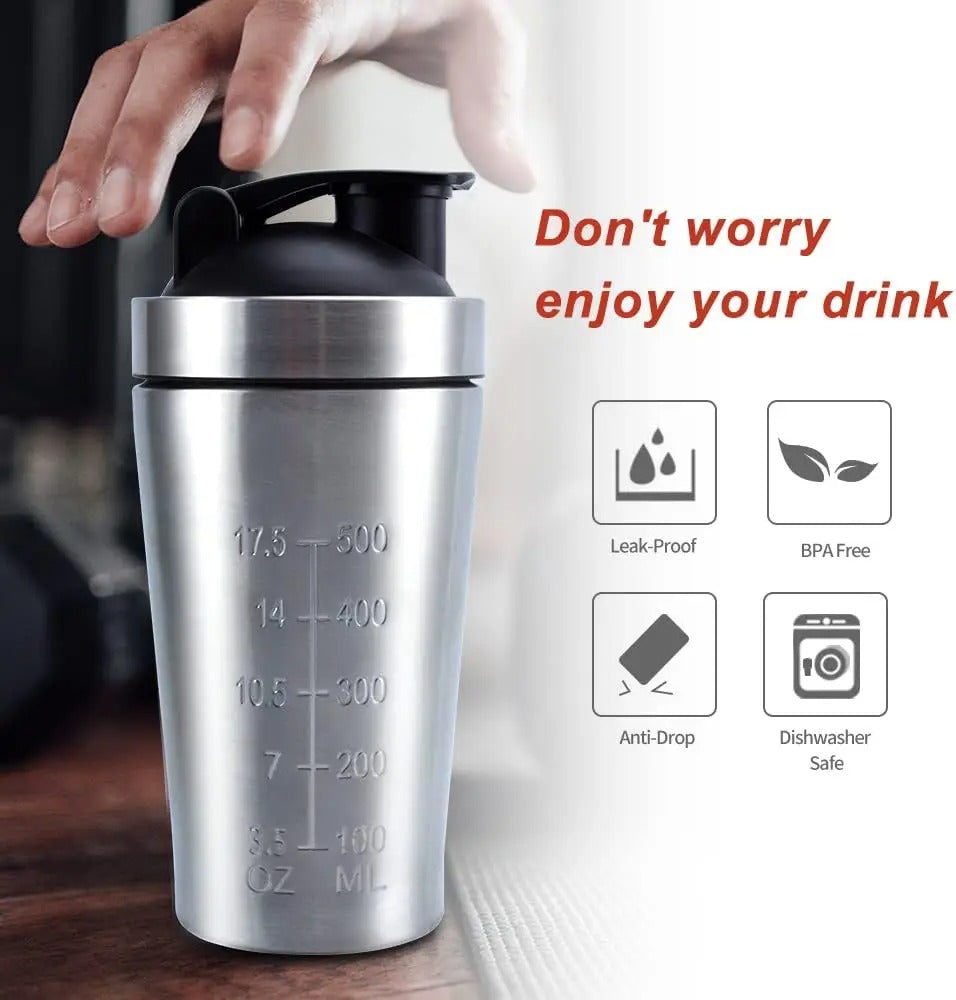 Stainless Steel Leak Proof Shaker Bottle - North Star