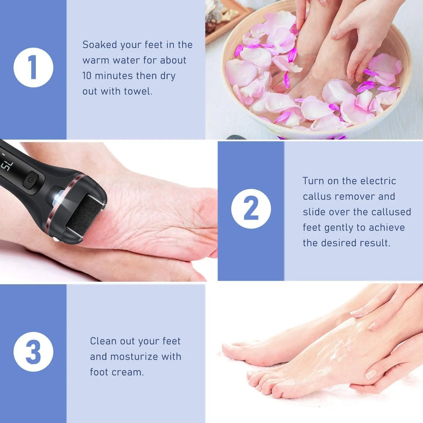 Electric Callus File Pedicure Tool - North Star