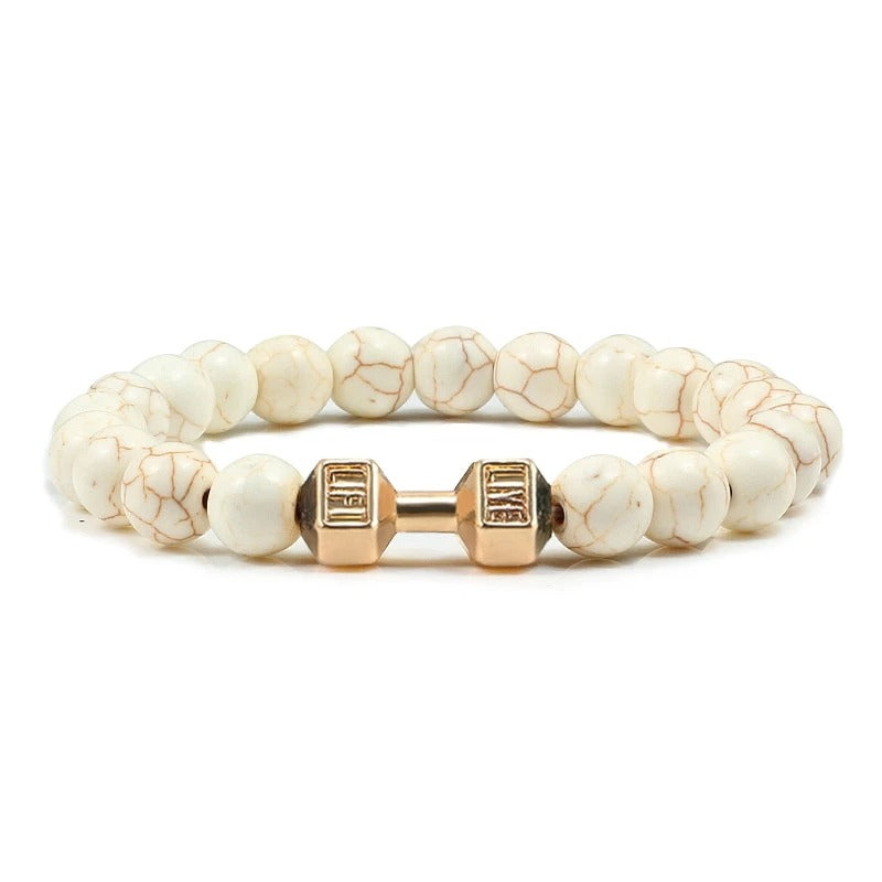 Volcanic Stone Dumbbell Bracelet