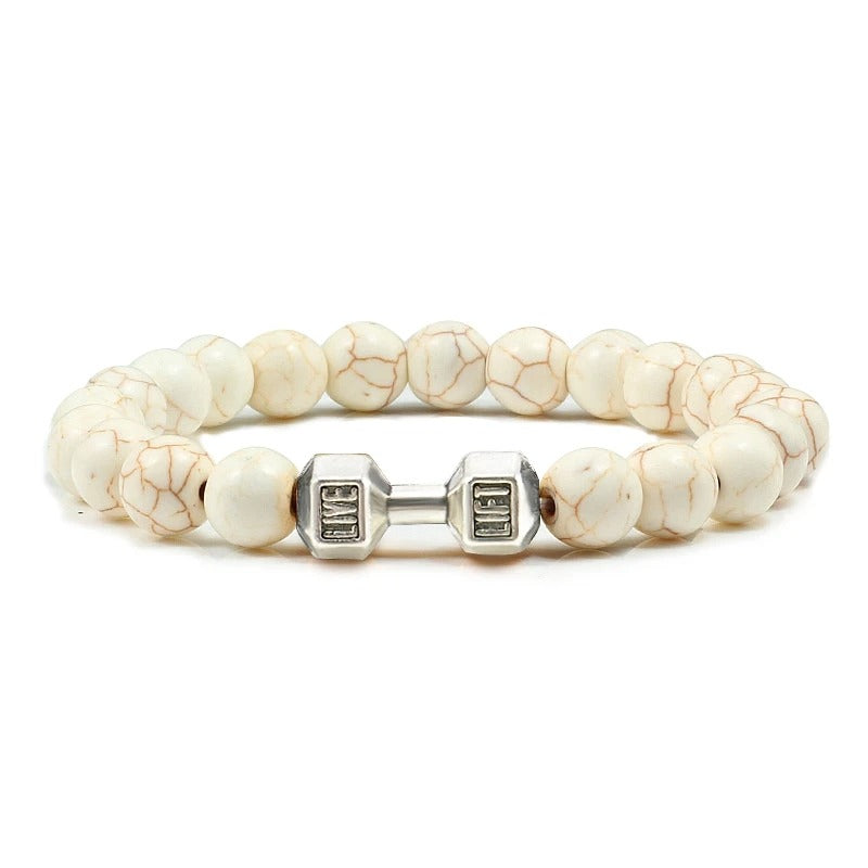 Volcanic Stone Dumbbell Bracelet