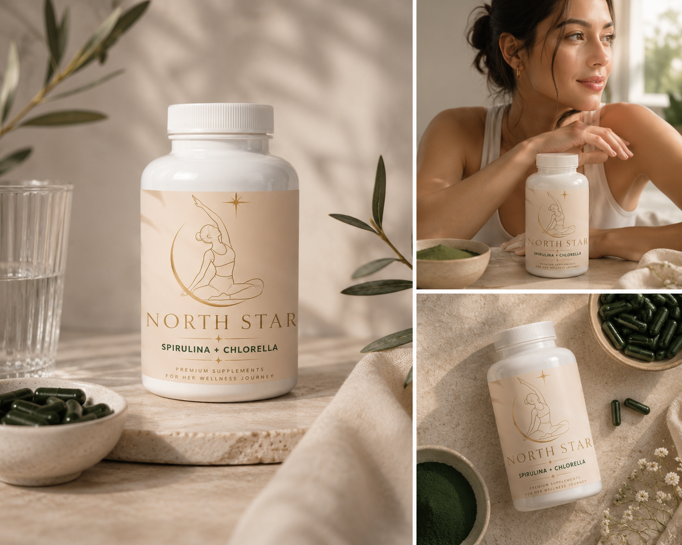 Vitality Greens- Spirulina + Chlorella