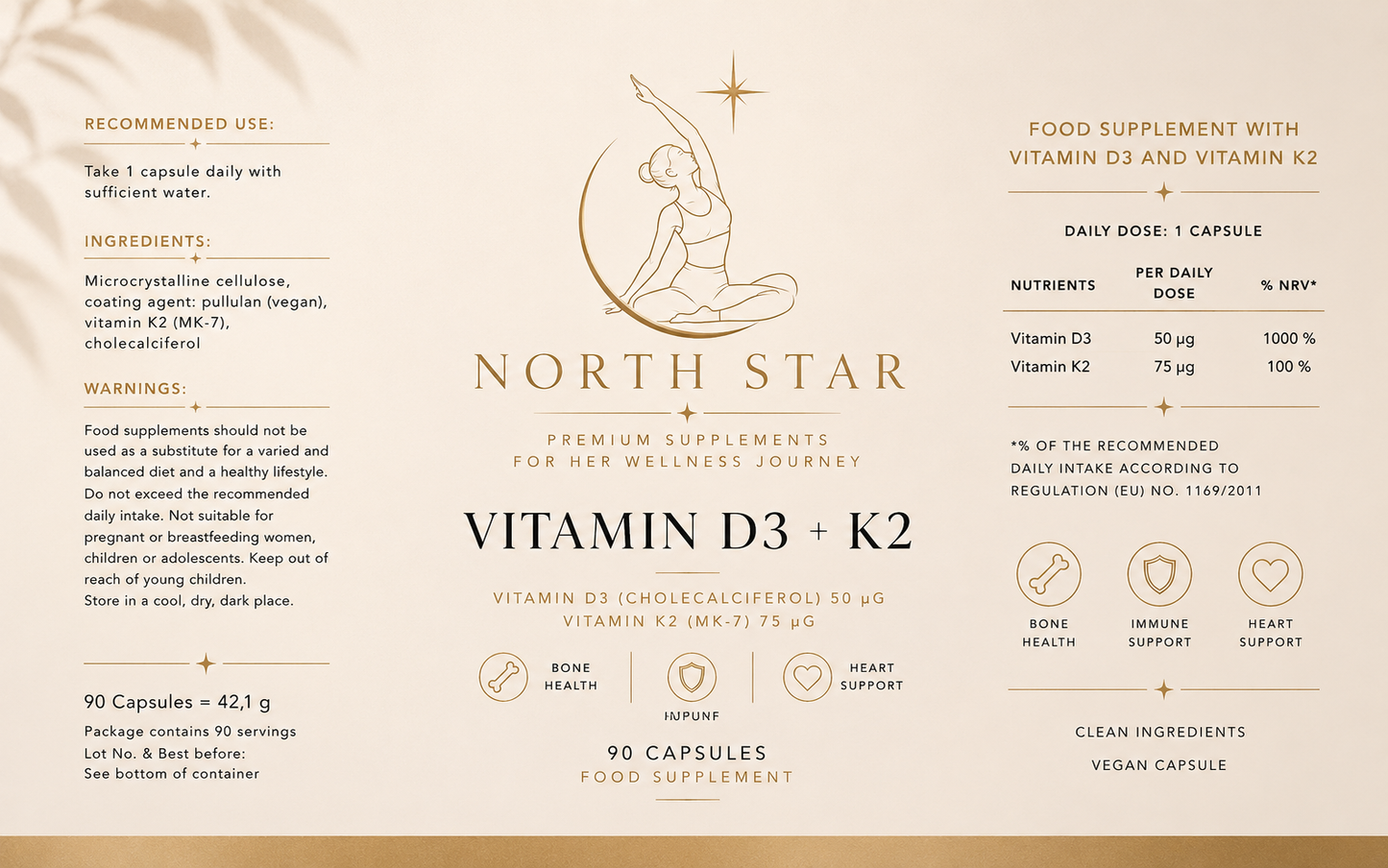 Foundation - Vitamin D3 + K2
