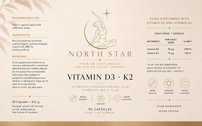 Foundation - Vitamin D3 + K2