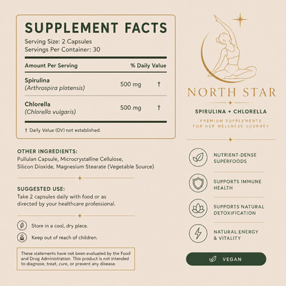 Vitality Greens- Spirulina + Chlorella