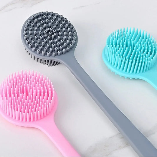 Double-Sided Silicone Back Scrubber Long Handle - North Star